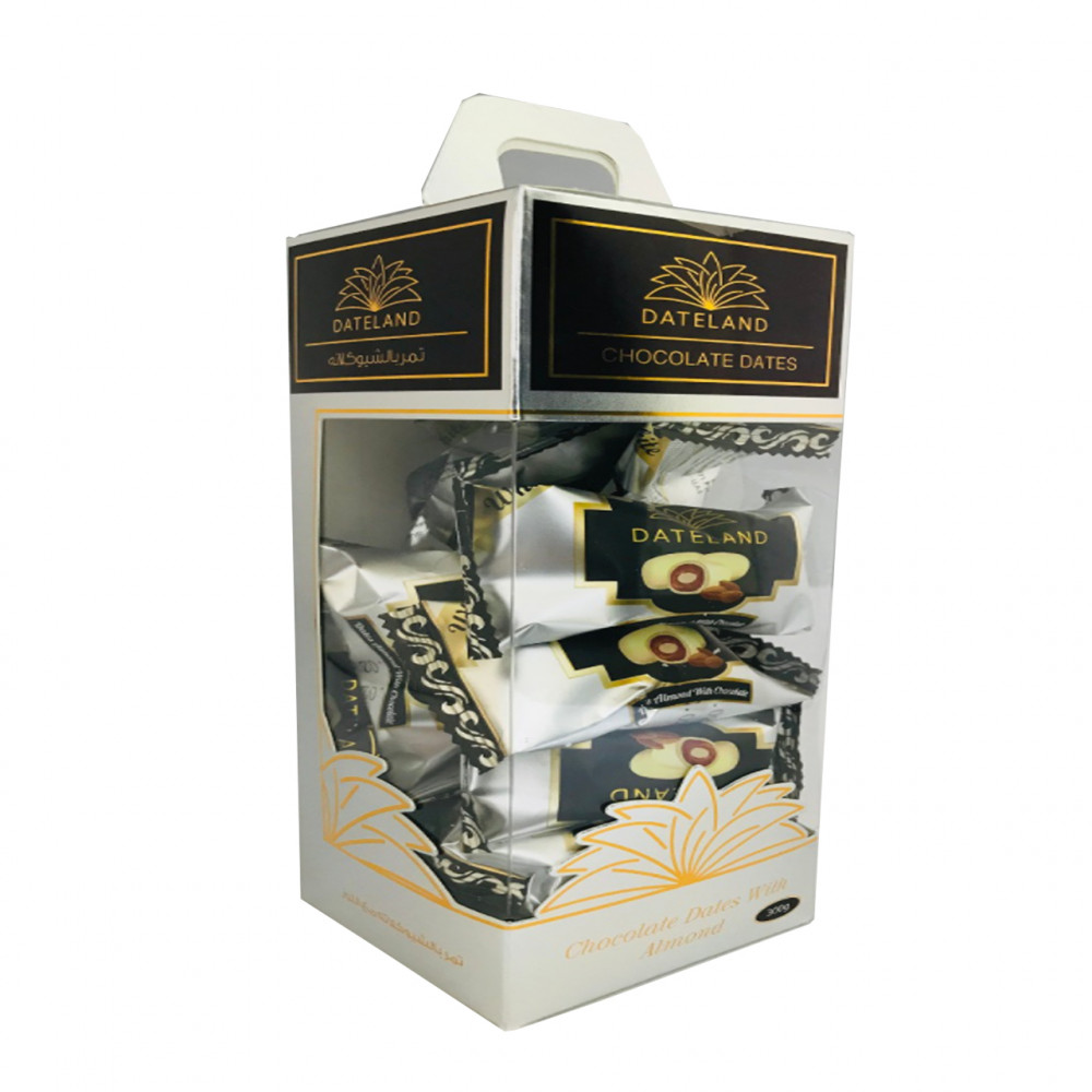 CHOCOLATE DATES WHITE BOX ( 300 Grams ) Sinaha Platform